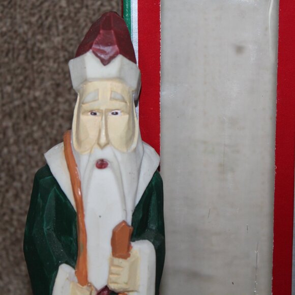Santa Claus Table Top Trim Trends Vintage Figurine 8" Christmas Delux Decoration - Picture 3 of 10